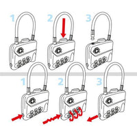 Travelsafe Cijferslot Tsa Met Kabel 7 X 4 Cm Staal - Azes shopping