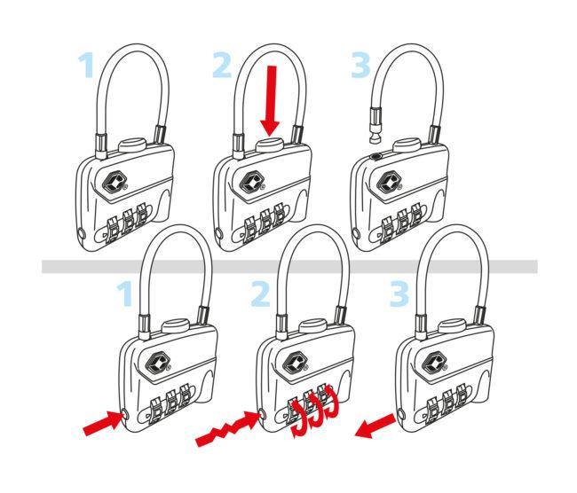 Travelsafe Cijferslot Tsa Met Kabel 7 X 4 Cm Staal - Azes shopping