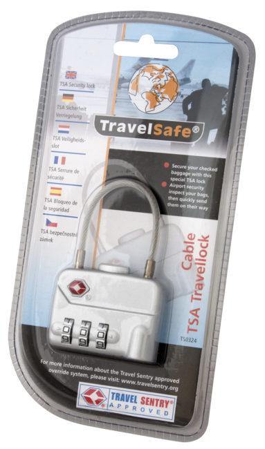 Travelsafe Cijferslot Tsa Met Kabel 7 X 4 Cm Staal - Azes shopping