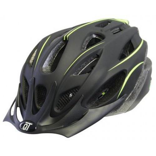 Cycle Tech Fietshelm Fuse Unisex Matzwart/Geel - Azes shopping