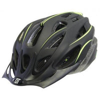 Cycle Tech Fietshelm Fuse Unisex Matzwart/Geel - Azes shopping
