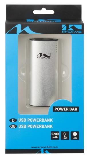 M-Wave Powerbank Usb 5200 Mah - Azes shopping