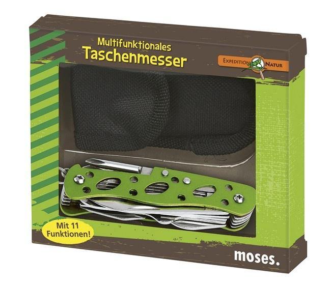 Moses Zakmes Expeditie Met 11 Functies 11 Cm Groen - Azes shopping