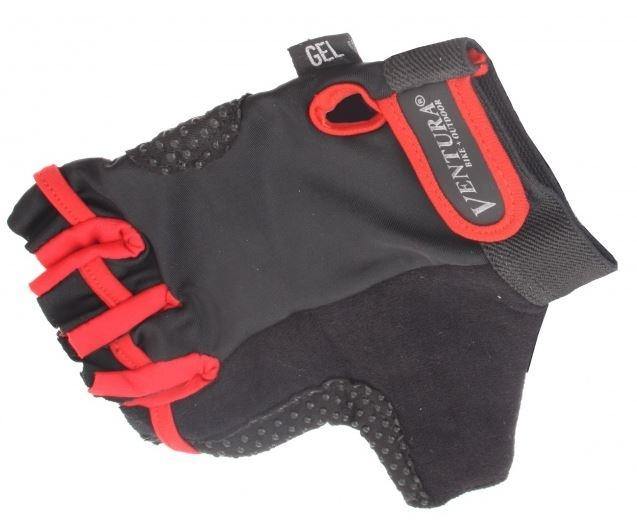 Ventura Fietshandschoenen Gel Rood Zwart - Azes shopping