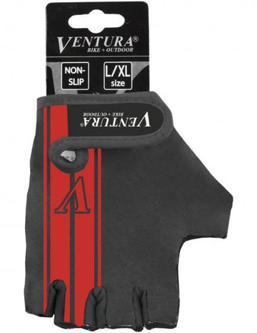 Ventura Fietshandschoenen Lycra Zwart/Rood - Azes shopping