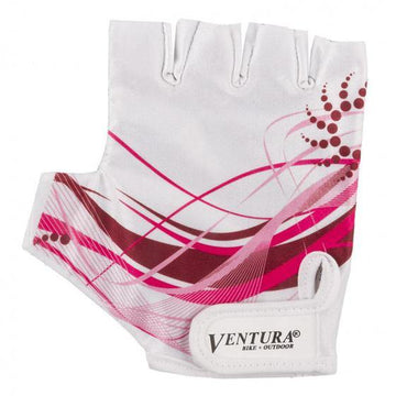 Ventura Fietshandschoenen Meisjes Polyester Wit/Roze - Azes shopping