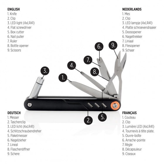 XD Collection Multitool - traveltripper.nl