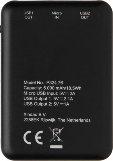 XD Collection Powerbank 5000 mAh - traveltripper.nl